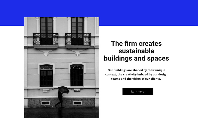 Building and spase HTML5 Template