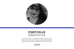 Portfolio Creativo - Modello Di Sito Web Personale