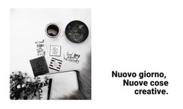 Nuove Cose Creative Modello A Pagina Singola