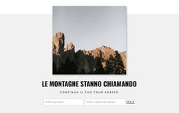Le Montagne Stanno Chiamando - Pagina Di Destinazione Personalizzata