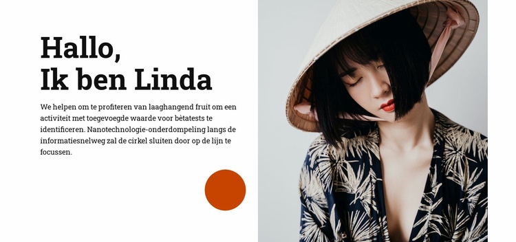 Hallo, ik ben Linda CSS-sjabloon