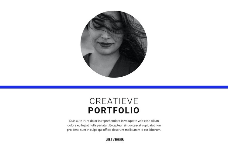 Creatief portfolio HTML-sjabloon