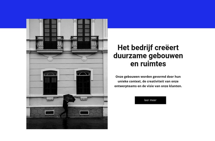 Gebouw en spase Html Website Builder