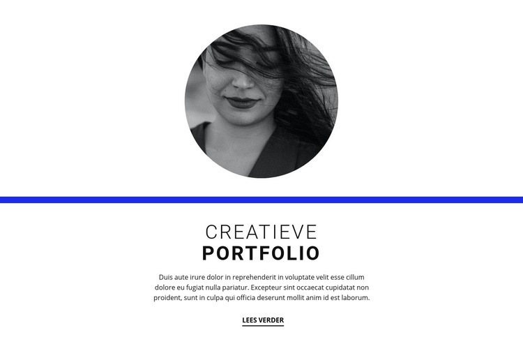 Creatief portfolio Joomla-sjabloon