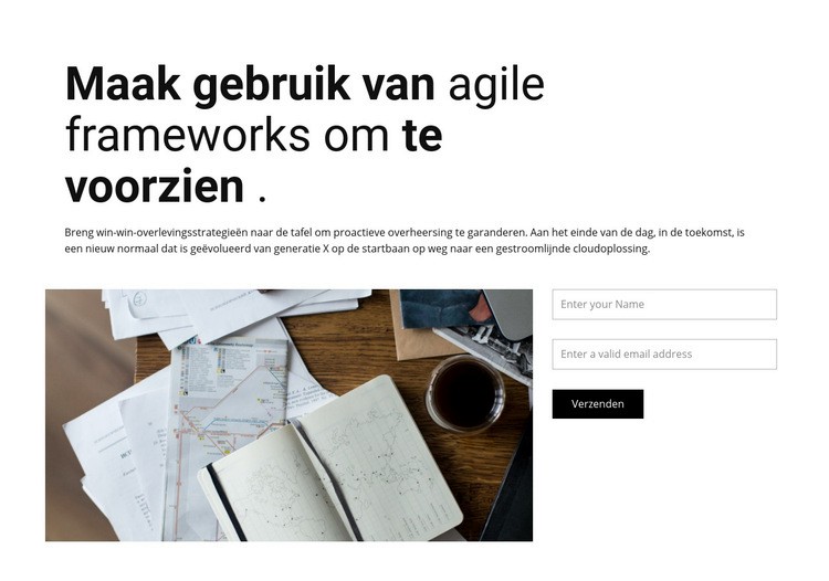 Tijdsbeheer Website mockup