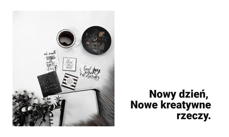 Nowe kreatywne rzeczy Szablon HTML5