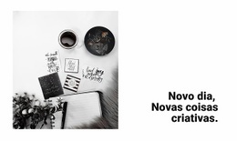 Novas Coisas Criativas - Maquete De Site Gratuita