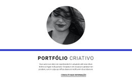 Portfólio Criativo Modelo De Site CSS Gratuito