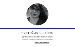 Portfólio Criativo - Modelo HTML5 Criativo Multiuso