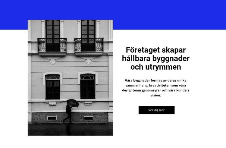 Byggnad och plats WordPress -tema