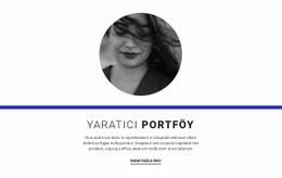 Yaratıcı Portföy Ücretsiz CSS Web Sitesi Şablonu