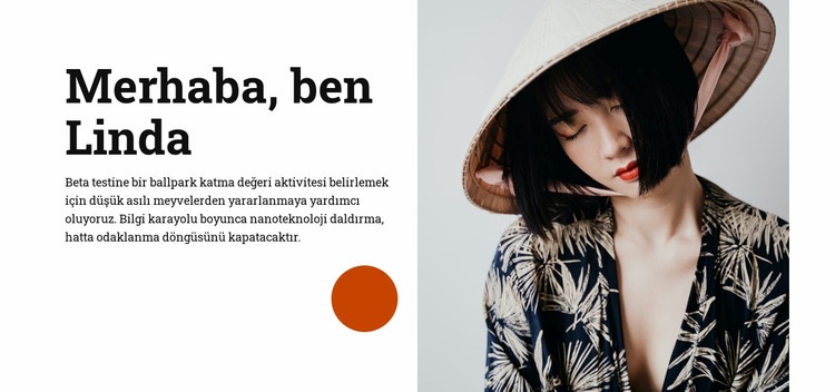 Merhaba ben Linda CSS Şablonu