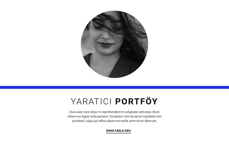 Yaratıcı portföy Html Web Sitesi Oluşturucu