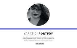 Yaratıcı Portföy - Kişisel Web Sitesi Şablonu