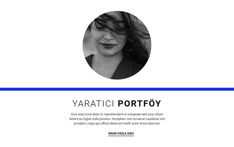 Yaratıcı portföy WordPress Teması