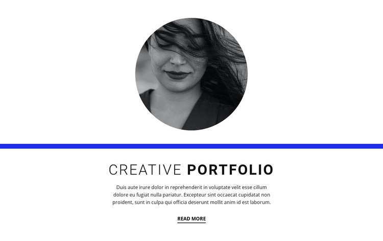 Creative portfolio Web Design