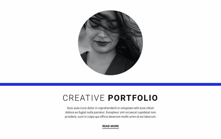 Creative portfolio Web Page Design