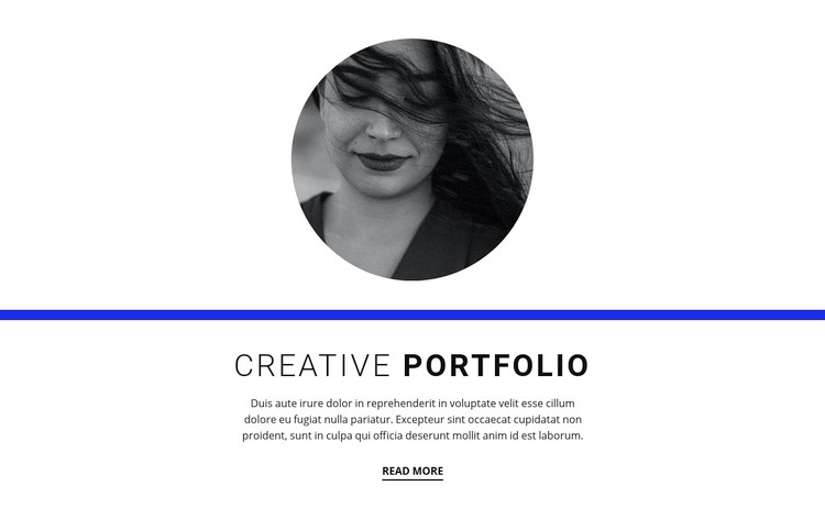 Creative portfolio Webflow Template Alternative