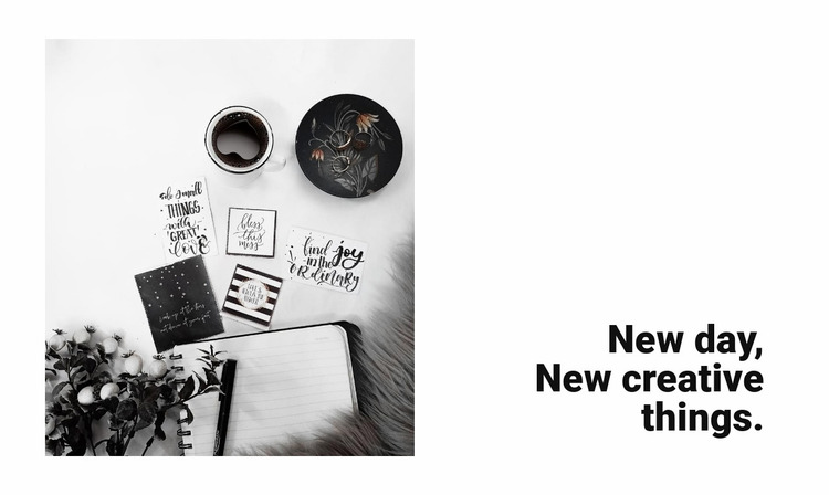 New creative things Website Mockup