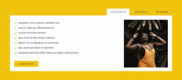 Fashion Tabs - Simple Website Template