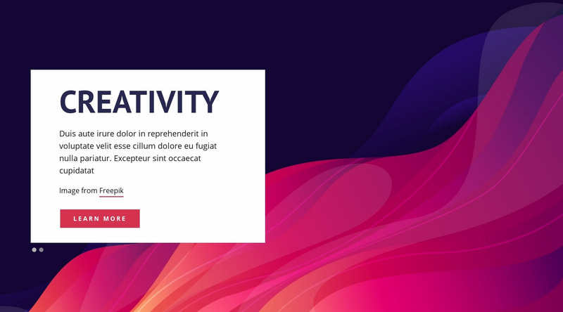 Creativity Design Studio Web Page Design