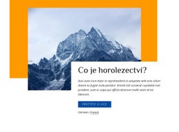 Web WordPress Pro Horolezecké Průvodce