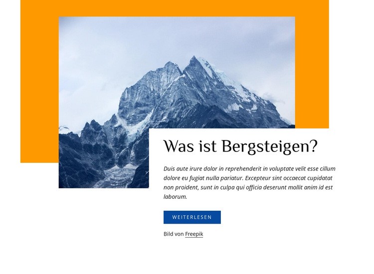 Kletterführer Website-Modell