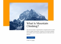 Rock Climbing Guides - Homepage Layout