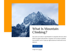 HTML5 Template For Rock Climbing Guides