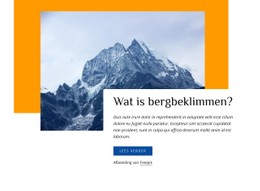 Gidsen Voor Rotsklimmen HTML CSS-Websitesjabloon