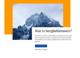 WordPress-Site Voor Gidsen Voor Rotsklimmen