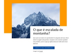 Um Design De Site Exclusivo Para Guias De Escalada