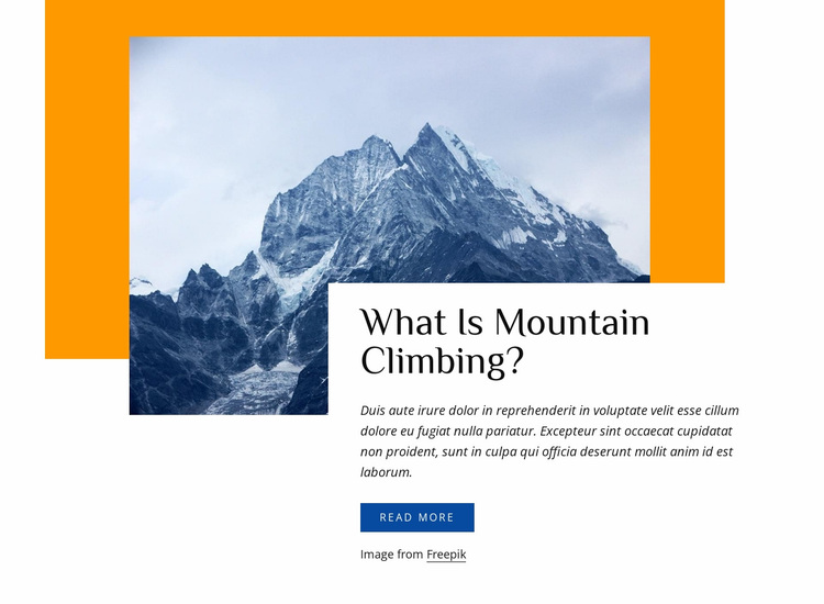 Rock climbing guides Website Design