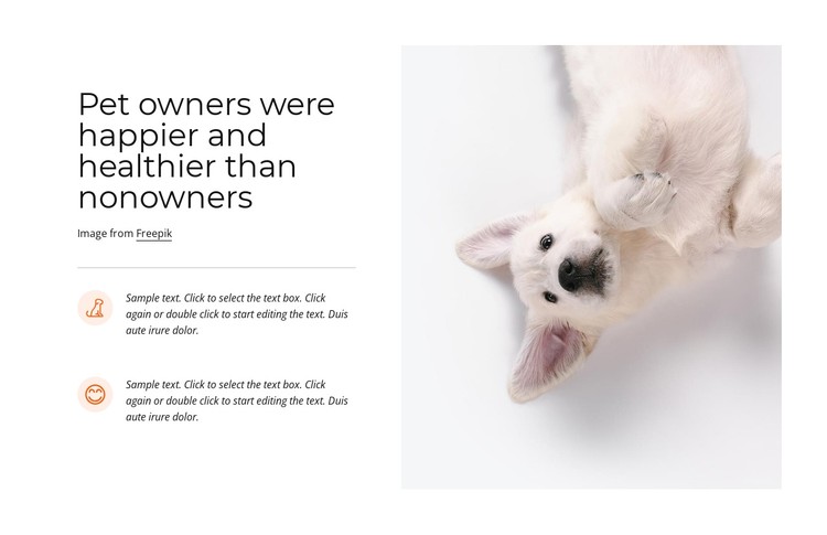 Pet ownership CSS Template