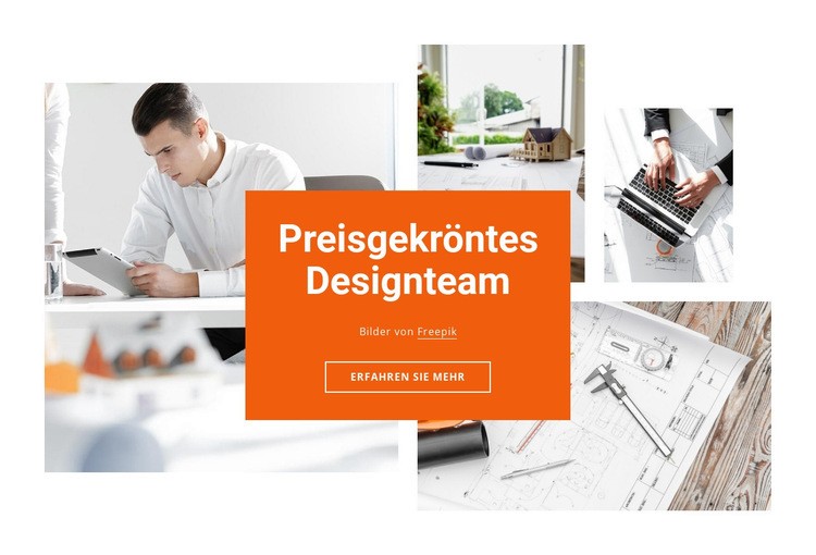 Preisgekröntes Designbüro Website-Modell