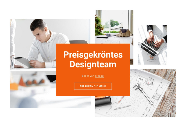 Preisgekröntes Designbüro Website-Vorlage