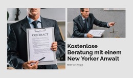Kostenlose Rechtsberatung - Kreative Mehrzweck-Zielseite