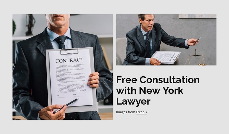 Free law consultation Homepage Design