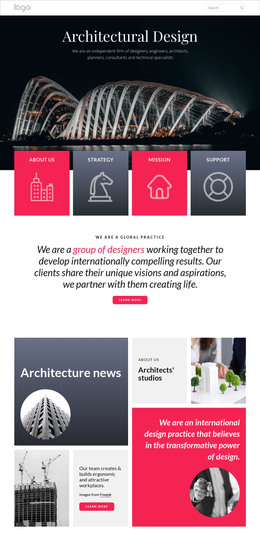 HTML Web Site For Integrated Architecture