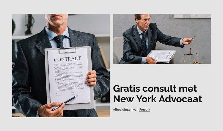 Gratis juridisch advies Sjabloon