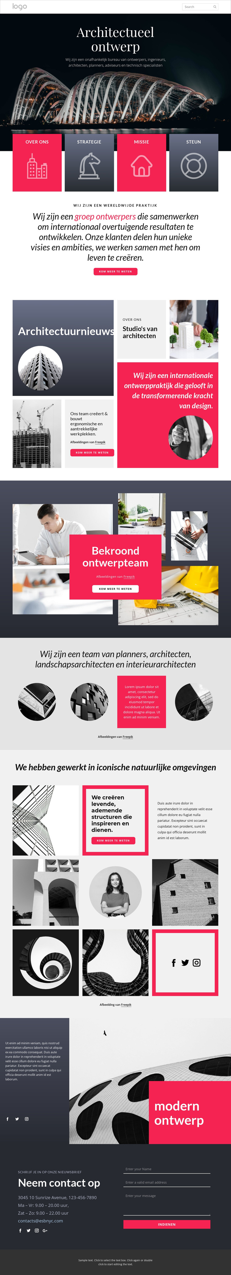 Geïntegreerde architectuur WordPress-thema