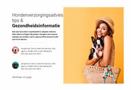 Hondenverzorgingsadvies - Professioneel Websiteontwerp