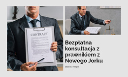 Bezpłatne Konsultacje Prawne - Prosty Motyw WordPress