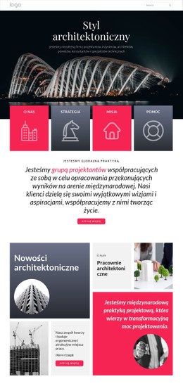 Darmowy Układ CSS Dla Zintegrowana Architektura