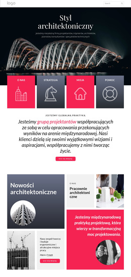 Zintegrowana Architektura - Strona Docelowa