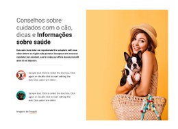 Conselhos Sobre Cuidados Com Cães - Melhor Modelo HTML5