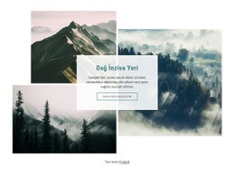 Dağ Tatil Köyleri - Web Sitesi Maket Şablonu