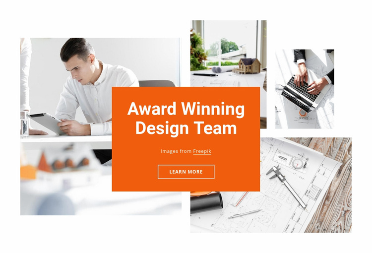 Award winning design firm Website Template