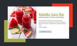 Velmi Čerstvé, Chutné Šťávy – Vytvořte Úžasnou Šablonu