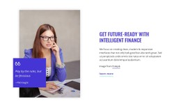 Template Demo For Get Future-Ready With Intelligent Finance